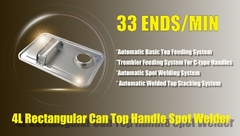 Máy hàn vấu tai 4L tự động / Máy hàn nắp trên cùng Máy hàn nắp kẹp