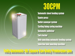 Máy sản xuất hộp thiếc hoàn toàn tự động 30cpm để sản xuất thùng sơn kim loại