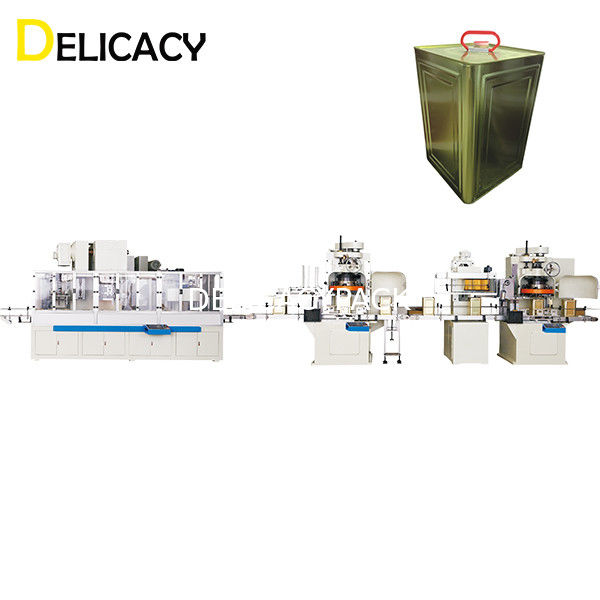 Dây chuyền sản xuất lon thiếc tự động 20CPM, máy làm thiếc vuông lớn được chứng nhận CE