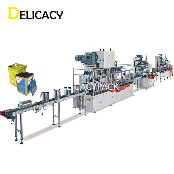 Máy làm thiếc dầu vuông hình chữ nhật 18L 30CPM cho sản xuất lon sơn