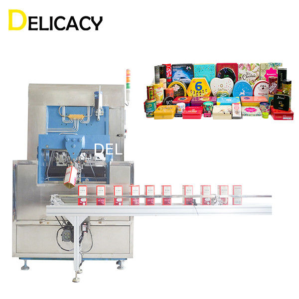 Máy làm hộp thiếc có thể điều chỉnh chiều rộng cho hộp sô cô la không đều hình vuông có thể khóa