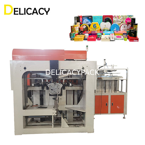 Máy làm hộp thiếc tự động được chứng nhận CE cho sản xuất nắp hộp trang trí