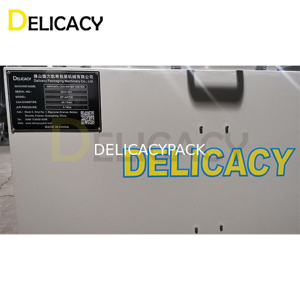 0.1Mpa Áp lực không khí Aerosol có thể phát hiện rò rỉ cho Aerosol có thể làm cho máy hiệu quả cao
