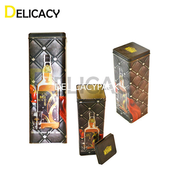 Can đóng máy may cho Whiskey đóng hộp thiếc hộp thiếc hình chữ nhật rượu vang hộp thiếc lúa mạch Bree thiếc