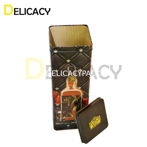 Can đóng máy may cho Whiskey đóng hộp thiếc hộp thiếc hình chữ nhật rượu vang hộp thiếc lúa mạch Bree thiếc