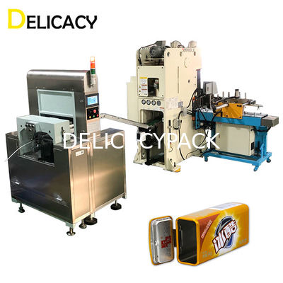 Tự động khóa máy làm hộp thiếc với hệ thống cấp liệu dải